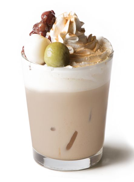 画像: ほうじ茶 あずき白玉フロート ¥750