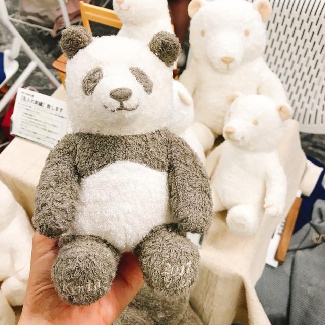 画像: ぬくぐるみ工房 オーガニックコットン草木染めパンダのぬいぐるみ