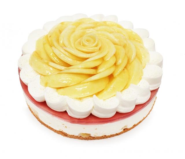 画像: 桃のレアチーズケーキ