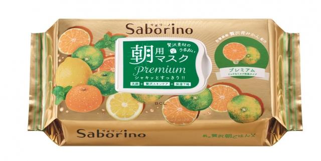 画像: 【商品詳細】 ■サボリーノ 目ざまシート プレミアム 青みかん<フェイスマスク>28枚入り(327mL)¥1,400(本体価格)/BCL 【佐賀県産青みかん配合】 佐賀県産青みかん(ウンシュウミカン果実水)/セイヨウハッカ葉エキス/ハマメリ葉エキス/ティーツリー葉油/ハチミツ/植物性プラセンタ(メロン胎座エキス)/オレンジ油/レモン果実エキス/ユズ果実エキス/水溶性コラーゲン/ヒアルロン酸Na/リンゴ酸(角質ケア)(以上、全て保湿) 【香り】 捥ぎたてみかんの香り