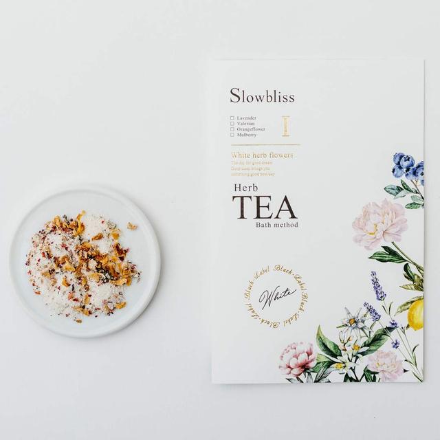画像: 【商品名】スローブリス ハーブティバスメソッド White herb flowers I 【価格】500円(税抜) 【内容量】28g
