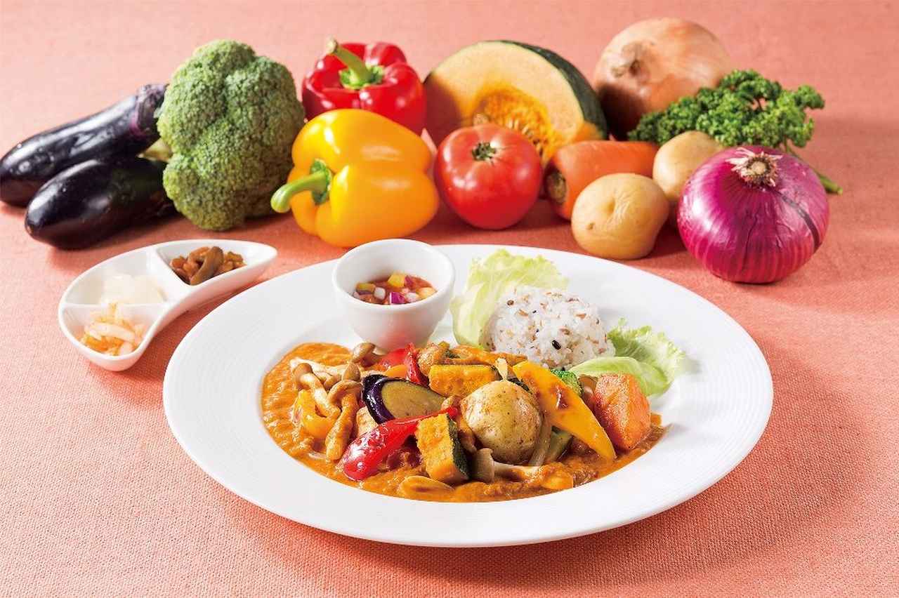画像: <商品名>1日分の野菜を食べるカリー <価 格>1,200円(税込1,296円) <商品説明>健康を維持するために厚生労働省が推奨する一日に必要な 350g の野菜が入った具材感たっぷりのカリーです。ミニ十八穀ライスでお召し上がりください。