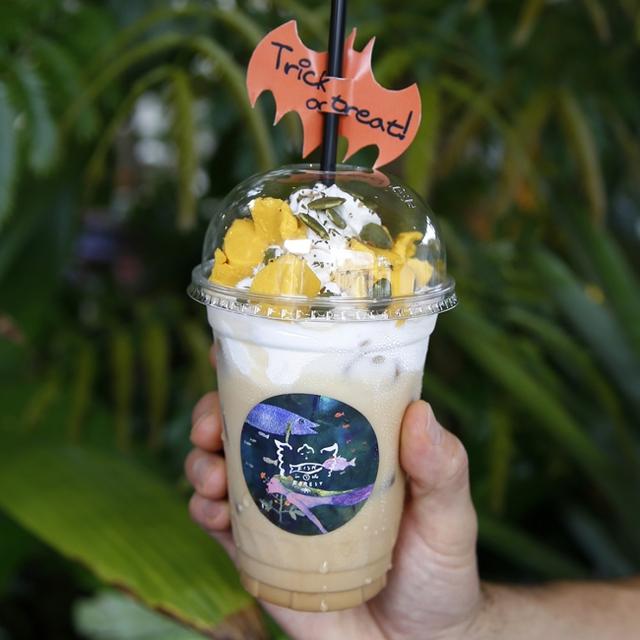 画像4: 神戸メリケンパークの植物園のようなカフェに、大きな『おばけカボチャ』が登場!