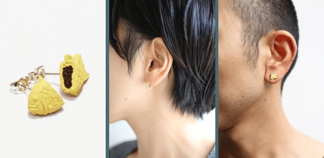 画像1: 大切な人と分け合いたくなる心温まるピアス登場!『TAIYAKI-PIERCE-』