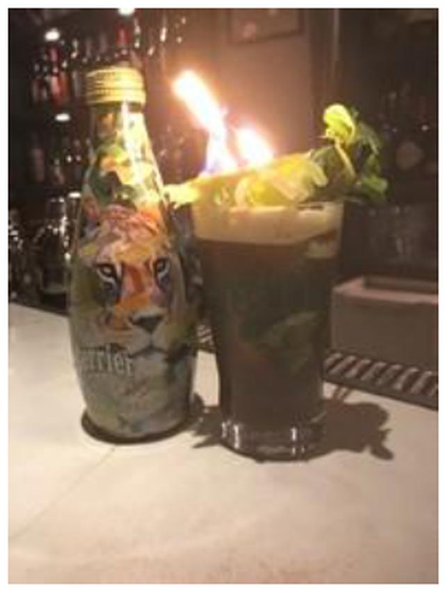 画像: メニュー名 “WILD SUN” (BAR TRENCH) 「百獣の王」ライオンの毛色をイメージしたカクテル