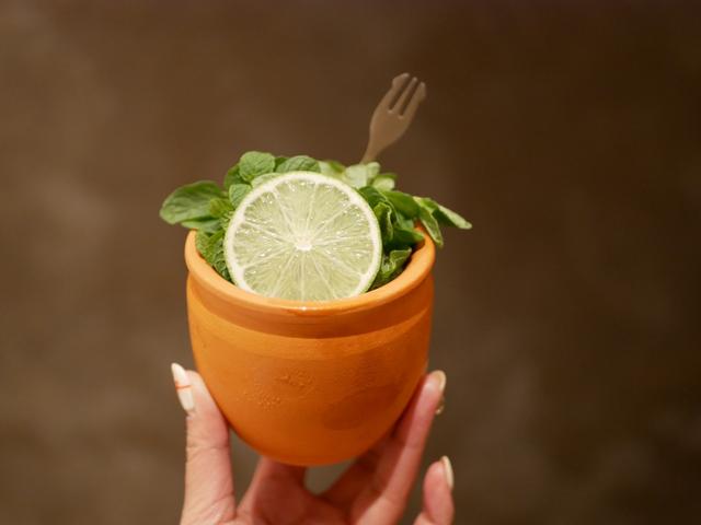 画像: 植木鉢に入ったテキーラカクテル!