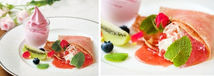 画像: 箱根強羅公園［一色堂茶廊］Sweet rose bouquet　1,188円 （コーヒー・オレンジジュースなどから1ドリンク付 1,512円、ローズティー付 1,728円）