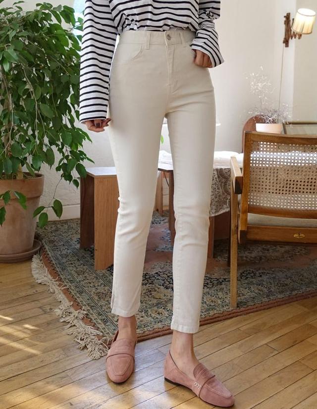 画像: スリットヘムパンツ・全5色・t52737・ ¥3,200(税抜)
