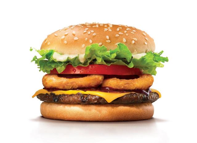 画像: 『オニオンリング&チーズWHOPPER Jr.』 単品:490円 セット: 840円 ※ 約 9cmのバンズを使用