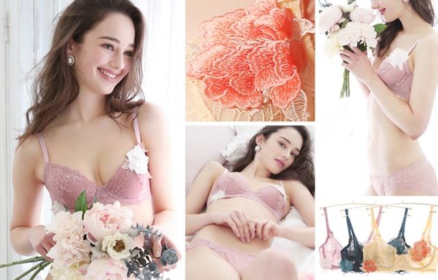 画像6: パッドレスで盛らずに美胸。バスト本来の美しいシルエットを表現する “ノンパテッドブラジャー”『Bella Notte シアーモチーフ ブラセット』発売