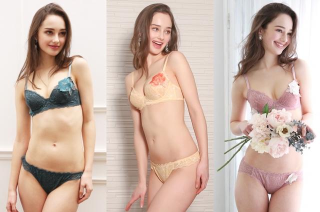 画像3: パッドレスで盛らずに美胸。バスト本来の美しいシルエットを表現する “ノンパテッドブラジャー”『Bella Notte シアーモチーフ ブラセット』発売
