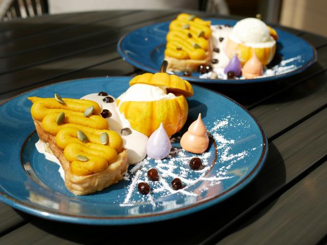 画像: 数量限定ハロウィンフレンチトースト(単品1300円/ドリンクセット1700円)