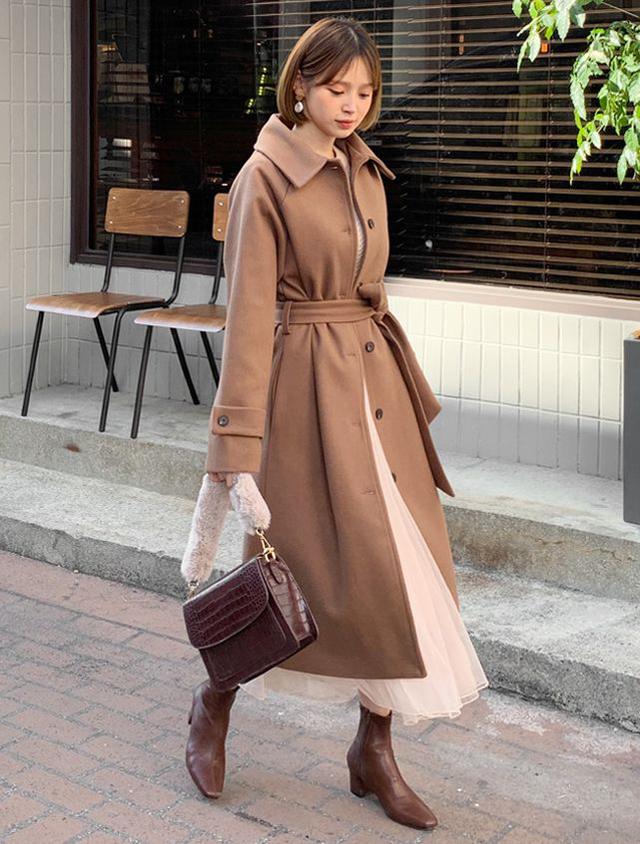 画像: ストラップSETラグランコート・全4色・t54166 ¥7,337(税込)