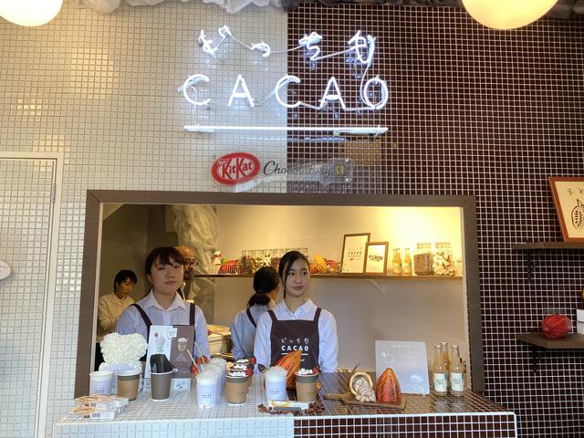 画像1: 【取材レポ】カカオの“かにく”と“まめ”を使った2種類のドリンクを飲み比べられる「どっちもCACAO byキットカットショコラトリー」