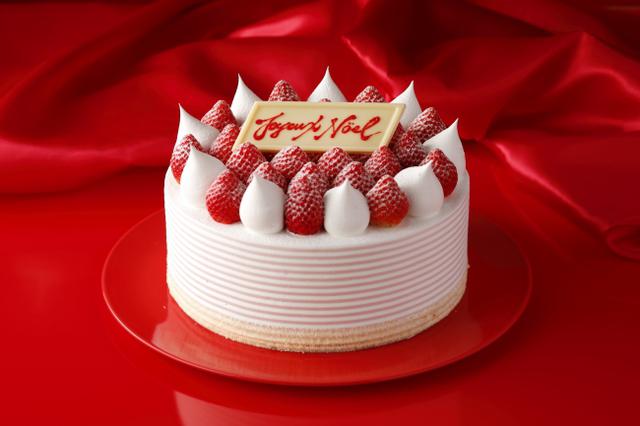 画像: スーパーあまおうショートケーキ(ホール) ¥12,000 ※税金別【サイズ】直径21cm×高さ6.5cm