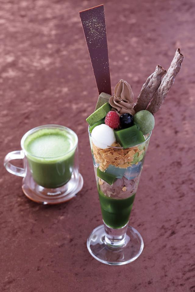 画像2: いちごとチョコが季節限定の抹茶パフェに!