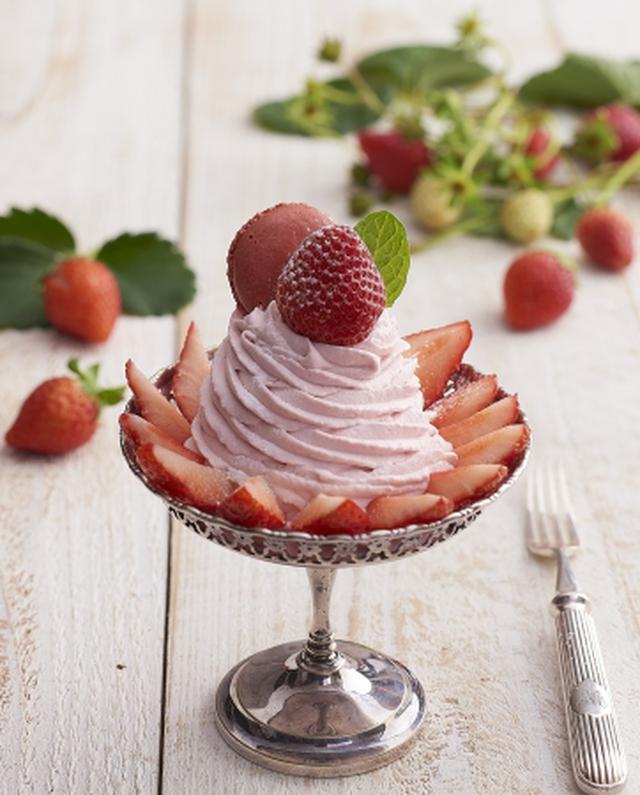 画像2: 【キハチ カフェ】苺を楽しむ3ヶ月!お花のように苺を飾った新作の「苺クリームパフェ」などいちごスイーツ3種。春を感じる“豆ごはん”も、キハチ流ワンプレートメニューで新登場!