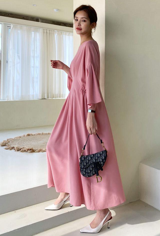 画像: タックロングワンピース・全3色・b60726 ¥5,720(税込)