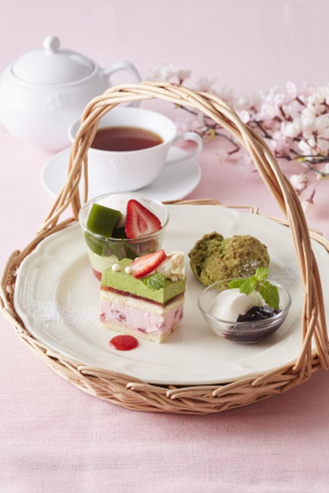 画像3: 【Afternoon Tea】新作「宇治抹茶と苺のパフェ 桜あんソース添え」など春限定<抹茶スイーツ>が登場!