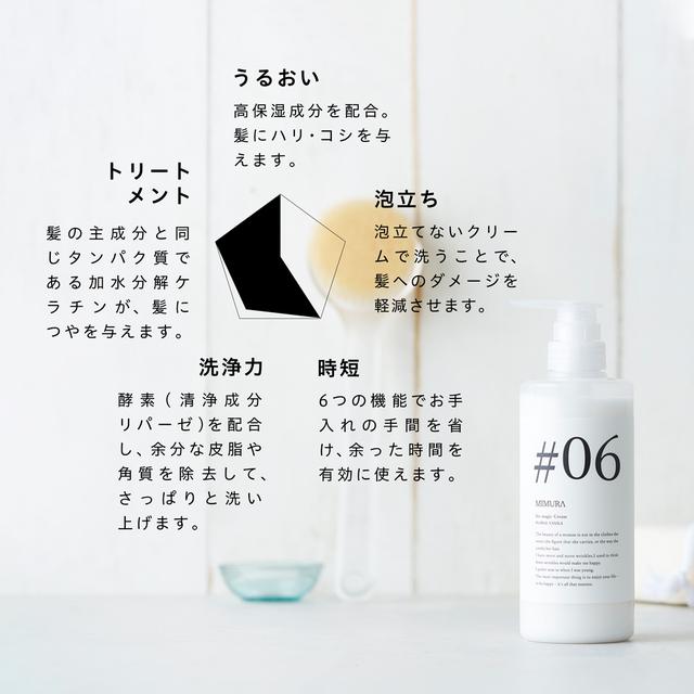 画像3: シャンプーの常識がかわる!?泡立たないシャンプー 「ミムラ シックスマジッククリーム」