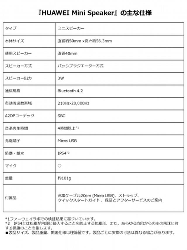 画像4: 【おうち時間を快適に】コンパクトボディでも大音量で重低音を実現したステレオペアリング対応のワイヤレススピーカー『HUAWEI Mini Speaker』