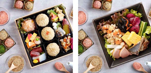 画像: (写真左)Dr.&管理栄養士監修「和色弁当」 Delivery 1,806円/Takeout 1,850円 (写真右)管理栄養士監修 8 種類の「和色 DELI」 Delivery 1,093円/Takeout 1,080円