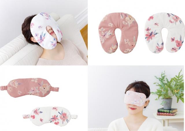 画像1: 優しい花柄のデザインでプレゼントにもぴったりな温感&冷感リラクゼーショングッズ「Salon de Relax face pillow」「Salon de Relax eye pillow」新発売