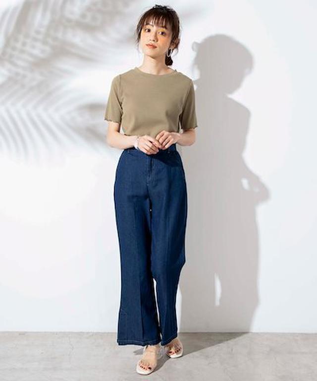 画像: おすすめコーデ③ シンプルT×ワイドパンツのカジュアルコーデ