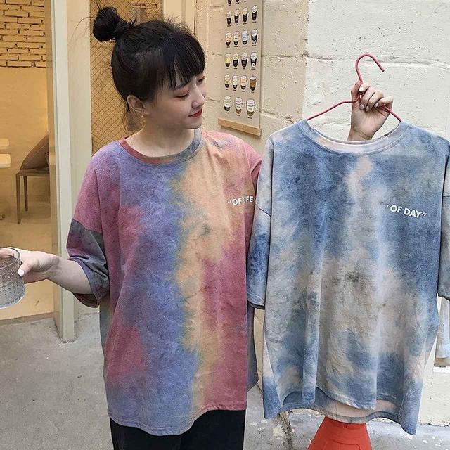 画像1: タイダイ染め ビッグサイズTシャツ