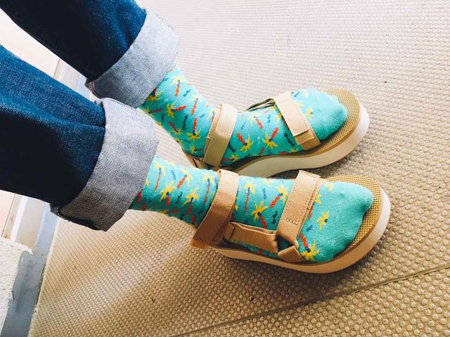 画像4: Happy Socks 店舗スタッフおすすめ!Happy Socks x サンダルコーデ