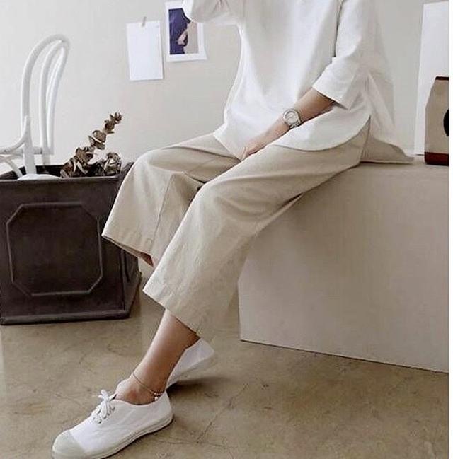 画像1: リネンワイドパンツ