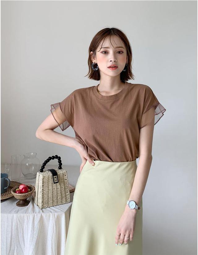 画像1: メッシュスリーブTシャツ ¥2,515 (税込)