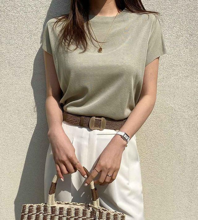 画像1: ショートスリーブニット ¥2,417 (税込)