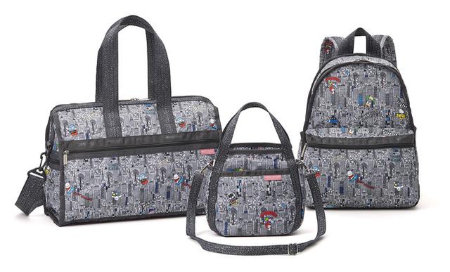 画像: 左から【デラックス ミディアム ウィークエンダー】H30×W43×D23cm ¥23,500+税 【スモール ジェニー】H20×W21×D6cm ¥15,500+税 【ベーシック バックパック】H40×W33×D13cm ¥21,500+税 ※全13型展開