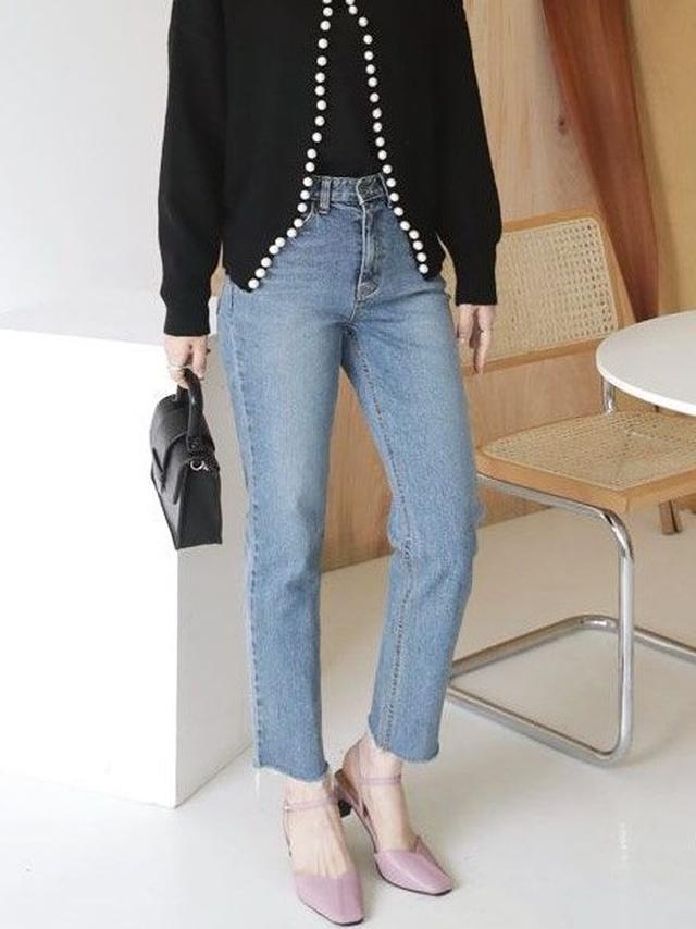 画像2: カットストレートデニムパンツ ¥4,922 (税込)