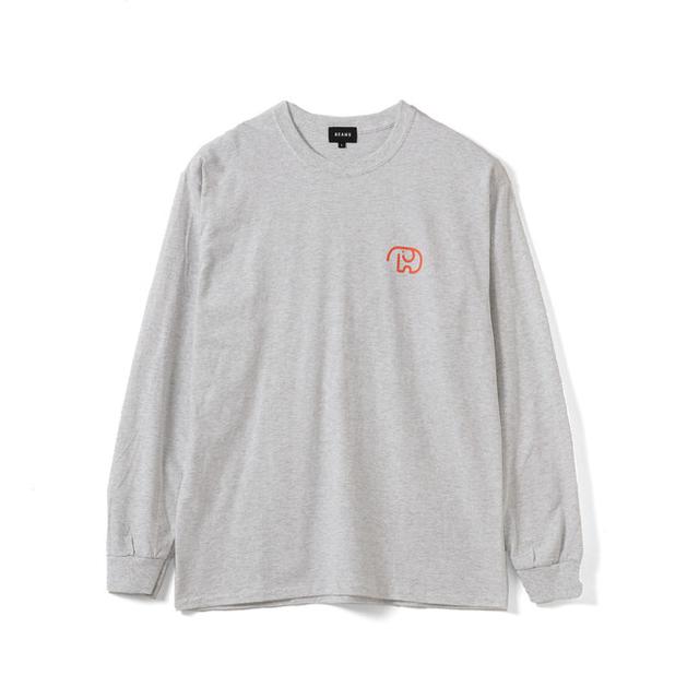 画像: DOM DOM × BEAMS コラボレーション ロングスリーブTシャツ(グレー)