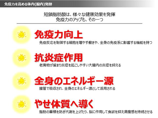 画像: 免疫力アップ機能がある、スーパー物質の短鎖脂肪酸