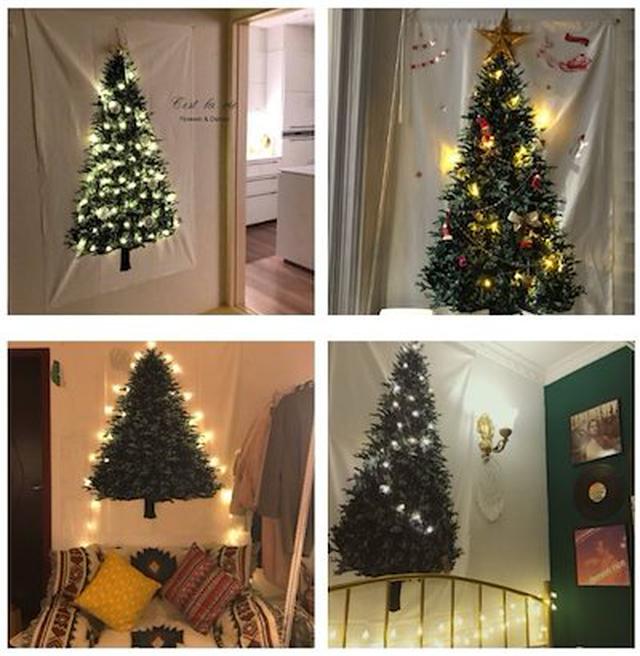 画像: クリスマスツリー タペストリー