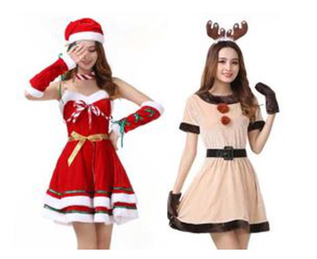 画像: クリスマスコスプレコスチュームセット