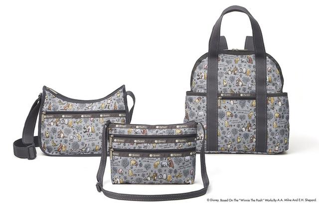 画像: 左から 【クラシック ホーボー】H24×W32×D15cm ¥17,500+税 【クイン バッグ】H19×W27×D5cm ¥10,000+税 【ダブル トラブル バックパック】H35×W33×D14cm ¥24,000+税 ※全17型展開