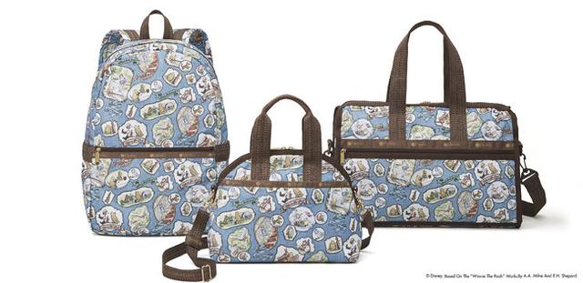 画像: 左から 【キャリアー バックパック】H41×W28×D14cm ¥24,000+税 【ヨーク サッチェル】H23×W30×D9cm ¥16,500+税 【デラックス ミディアム ウィークエンダー】H30×W43×D23cm ¥23,500+税 ※全19型展開