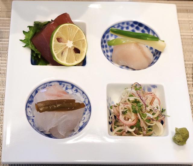 画像: ●鮮魚のお造り 本鮪、真鯛、ホタテ