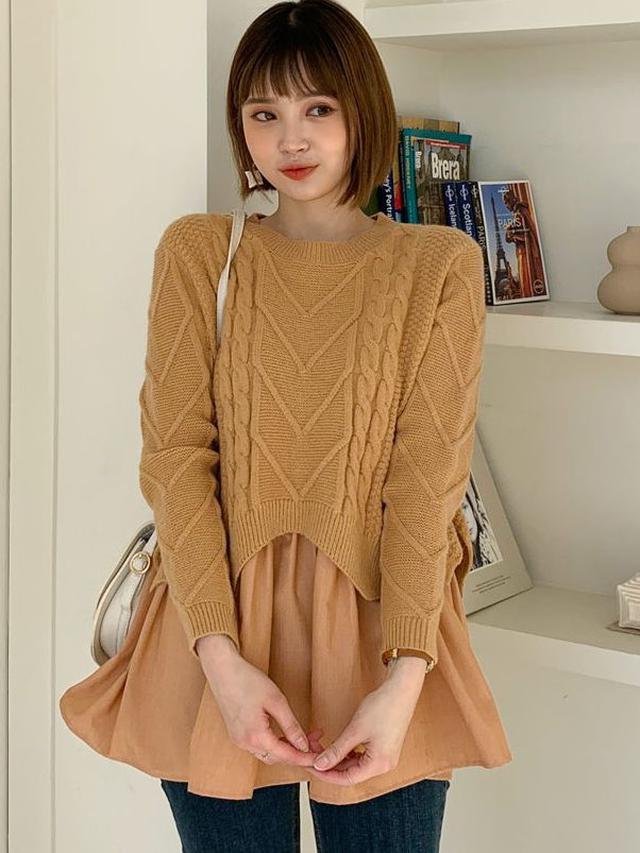 画像2: フレアヘムツイストニット ¥5,511 (税込)