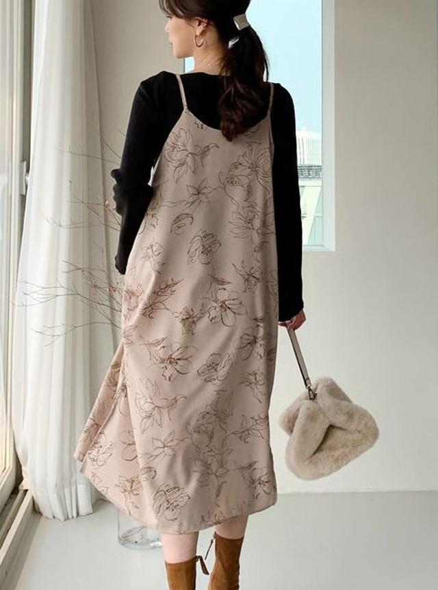 画像2: ドローイングキャミワンピース ¥3,993(税込)