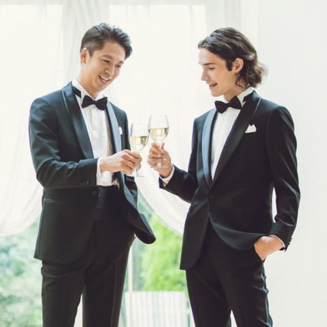 画像: <タキシード> スタイル:2種類 / 価格:12,000円・15,000円(税別表記) ※ウェア一式・蝶タイ・サスペンダー・カマーバンド・アームバンド・カフスなどの8点がセット
