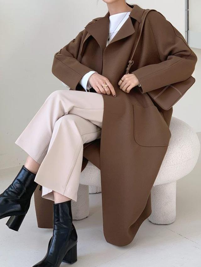 画像2: カラーロングコート ¥6,094 (税込)