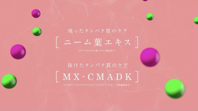画像: ブリーチにより髪から「抜けたタンパク質」と髪に「残ったタンパク質」の同時ケアが可能!