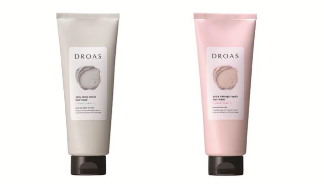 画像: (左)DROAS クレイヘアマスク シルキーディープモイスト (右)DROAS クレイヘアマスク エクストラダメージリペア