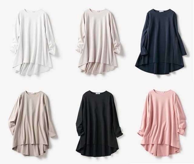 画像3: 大人気の「ドゥクラッセTシャツ」シリーズからシリーズ史上、最高に女らしい「ドゥクラッセTシャツ・ペプラムボートネック」が発売