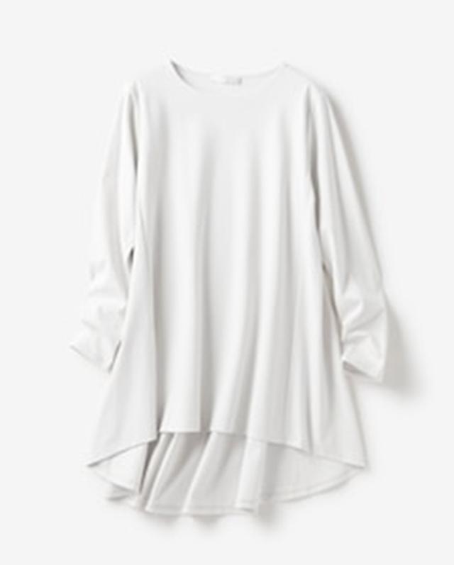 画像2: 大人気の「ドゥクラッセTシャツ」シリーズからシリーズ史上、最高に女らしい「ドゥクラッセTシャツ・ペプラムボートネック」が発売